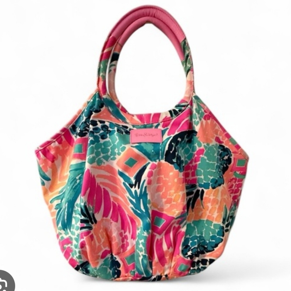 🚨 Lilly Pulitzer Tropical Print Tote